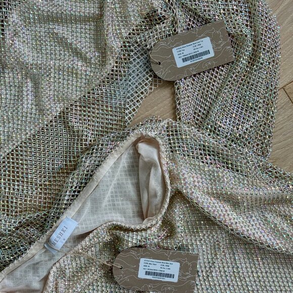 Meshki Hilton Diamante Mesh Top + Skirt Set - Picture 4 of 5